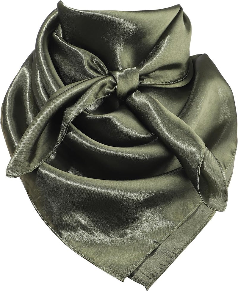 Molans 35 Inch Solid Color Wild Rag, Pure Cowboy Bandanas Oversize Western Neckerchief Bolo Head Scarf for Men Women - Image 1
